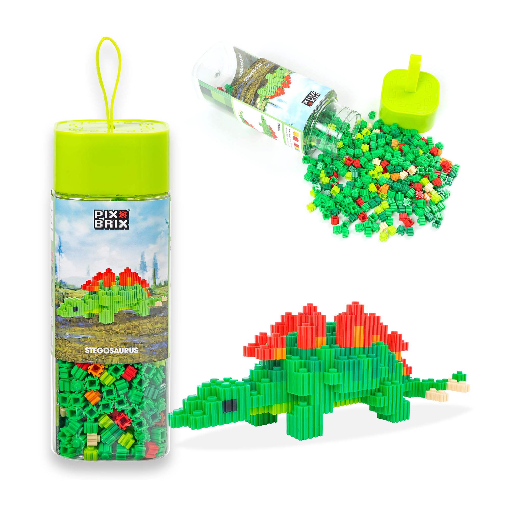 Amazon.com: Pix Brix Pixel Art Puzzle Bricks – Dinosaur Series