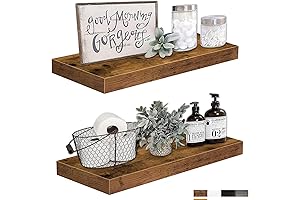 QEEIG Deep Wall Shelf: Ample Storage for Your Bathroom Essentials