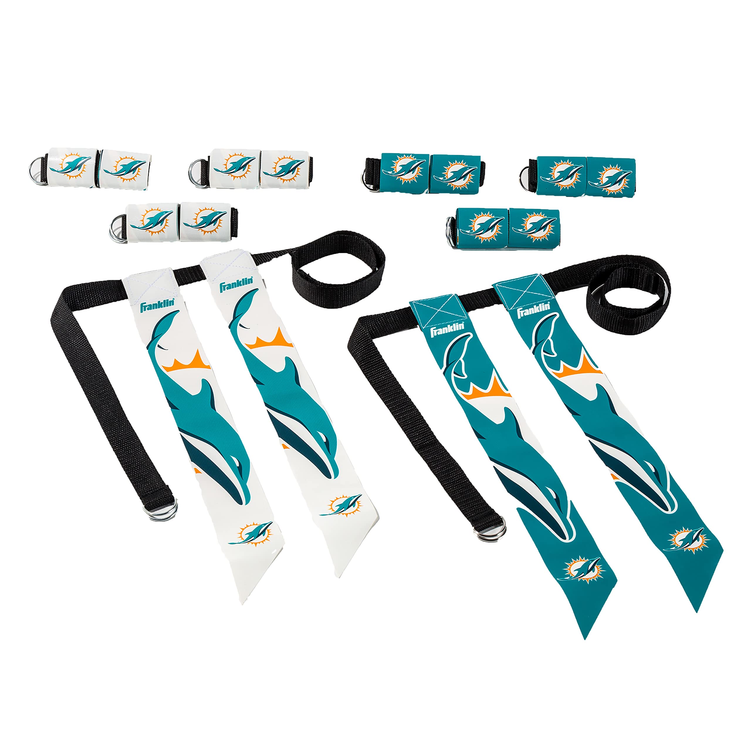 Franklin SportsNFL Team Flag Football Sets - Belts + Flags - Kids + Adults - Fits Up to 36" Waist - NFL Licensed