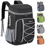 Cooler Backpack - 35&sol;50 Can Insulated Soft Cooler Lunch Bag for Camping&comma; Beach&comma; Hiking & Shopping
