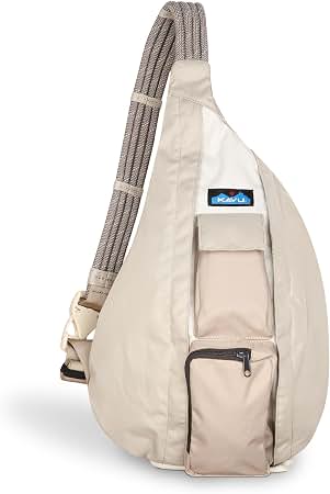 KAVU Rope Sling, Water-Resistant Crossbody Bag | 600D Recycled Polyester, Water Resistant, 0.8 lbs | 22-44-In Strap, 2 Zip Compartments & Phone Pocket