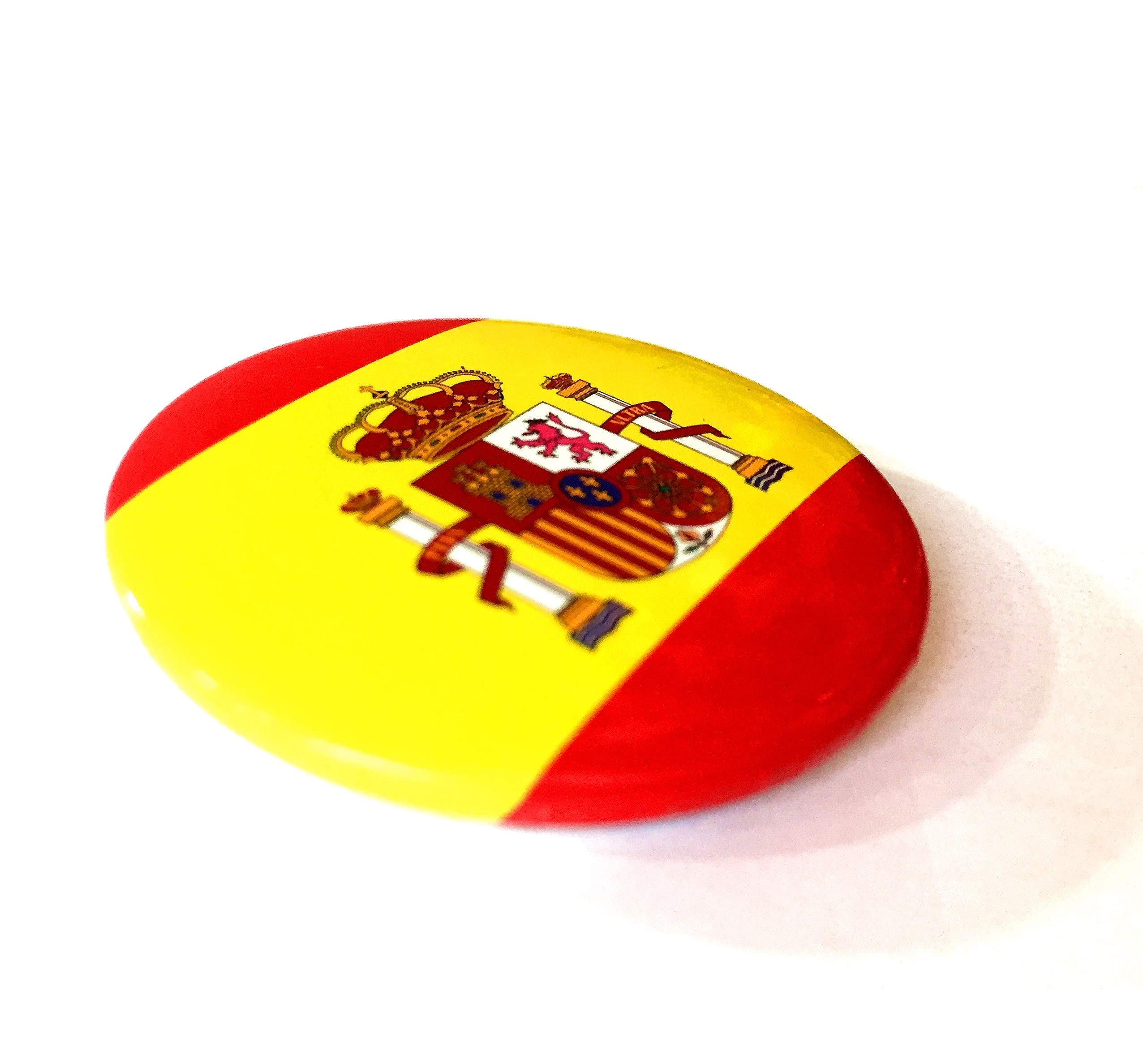 PIN CHAPA con IMPERDIBLE CON BANDERA Y ESCUDO ESPAÑA SPAIN