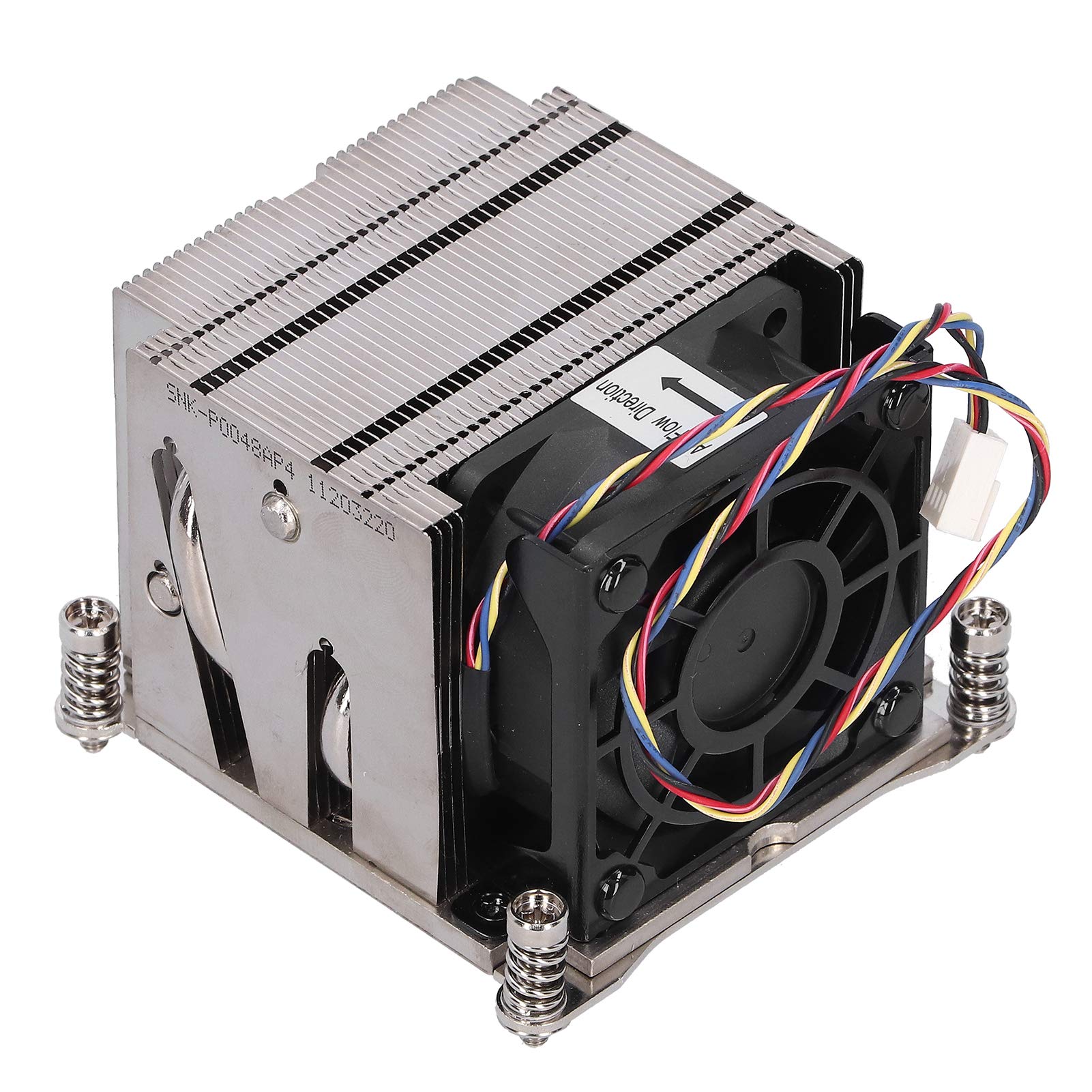 Rengue Disipador de Calor Activo para CPU, Ventilador de Refrigeración para Servidor 8400 RPM, 65 Mm, para E5-2600 Series Socket LGA2011 Square Narrow ILM 2U
