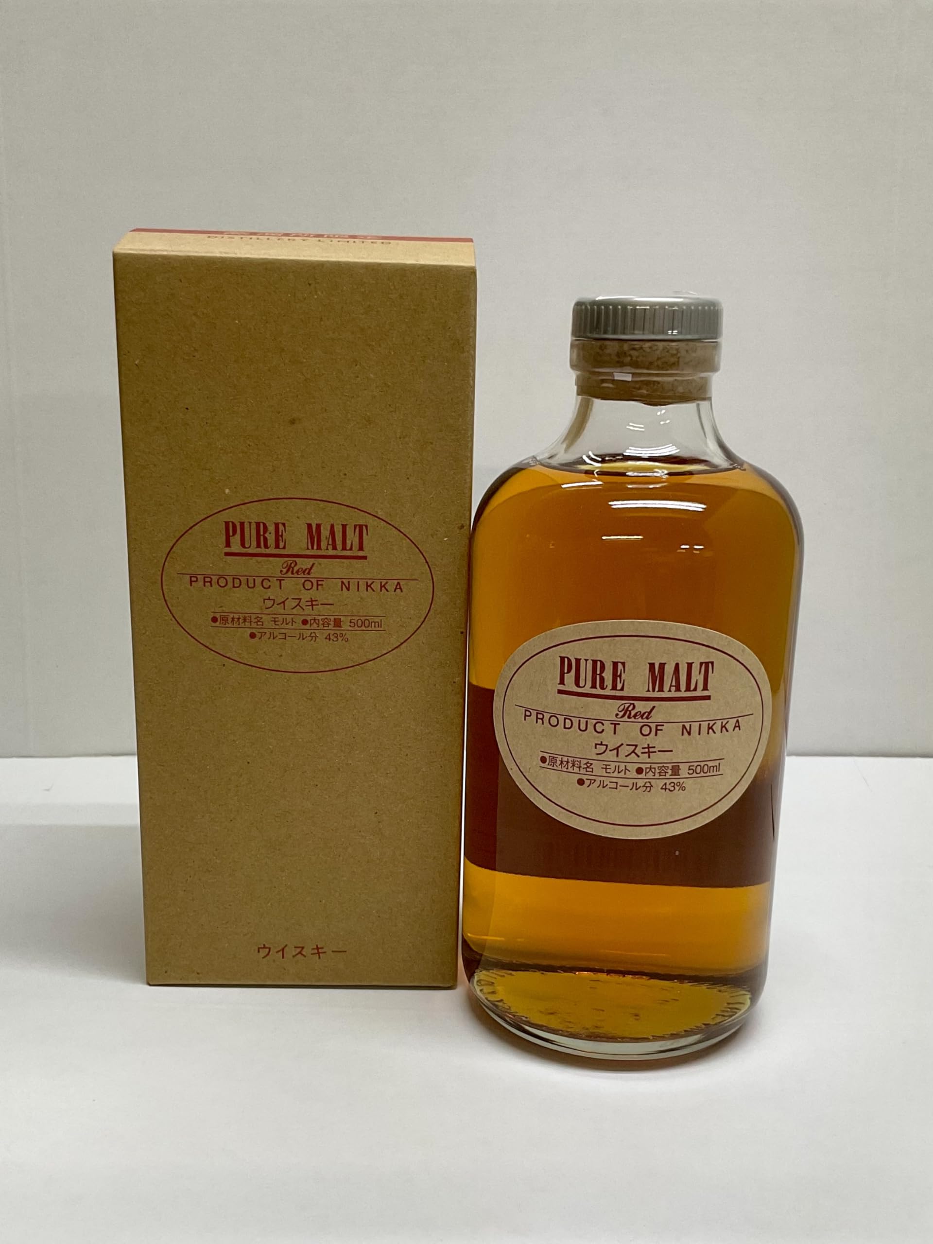 Amazon.co.jp: ニッカ ピュアモルト レッド43度 500ml 箱付き : 食品