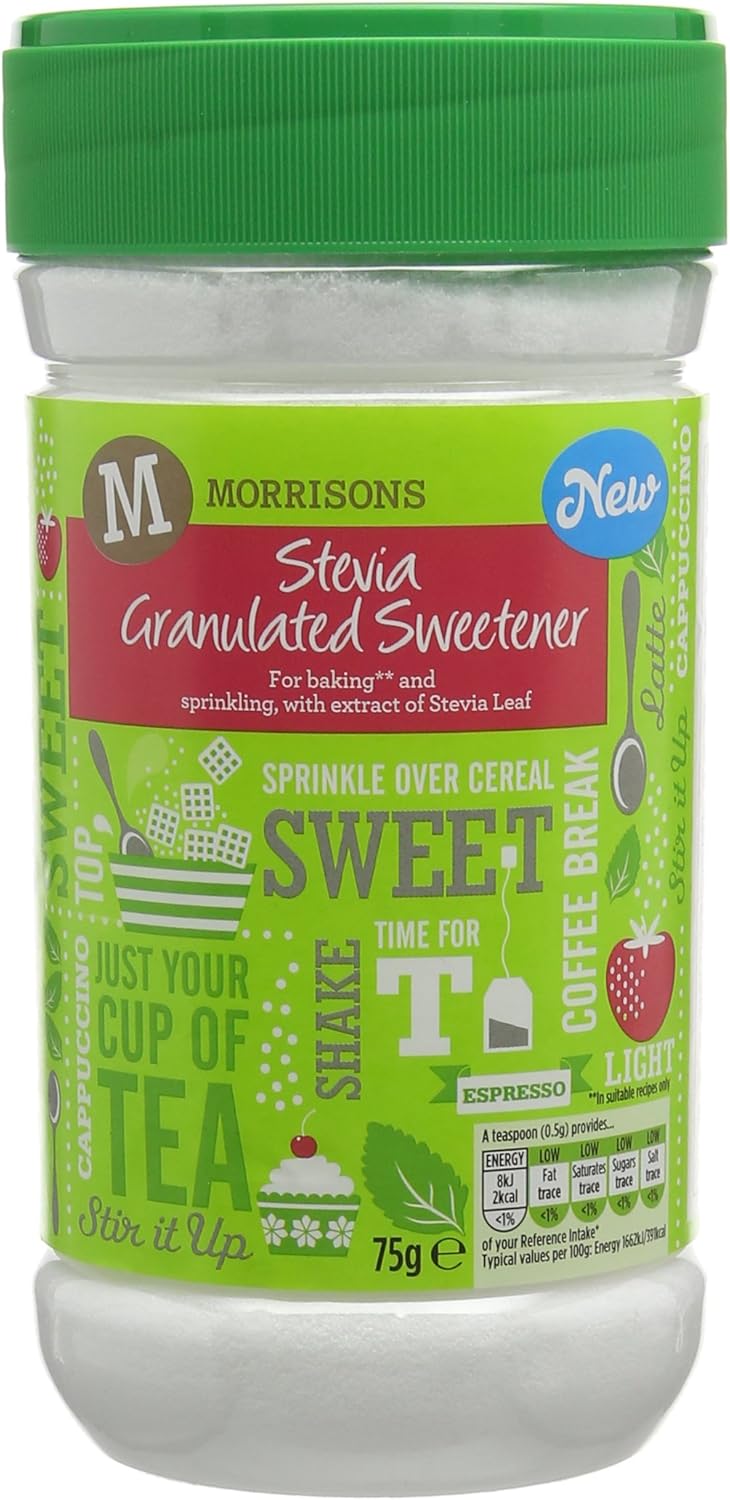Morrisons Stevia Granulated Sweetener, 75g Amazon.co.uk Grocery