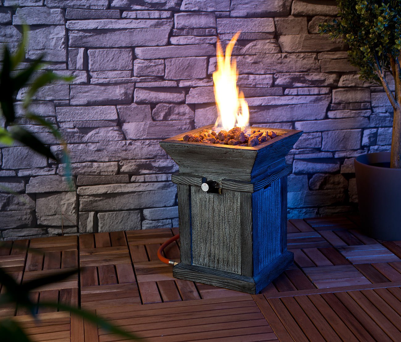 Carlo Milano Braciere a gas compatto da esterno per terrazza e giardino NX7402