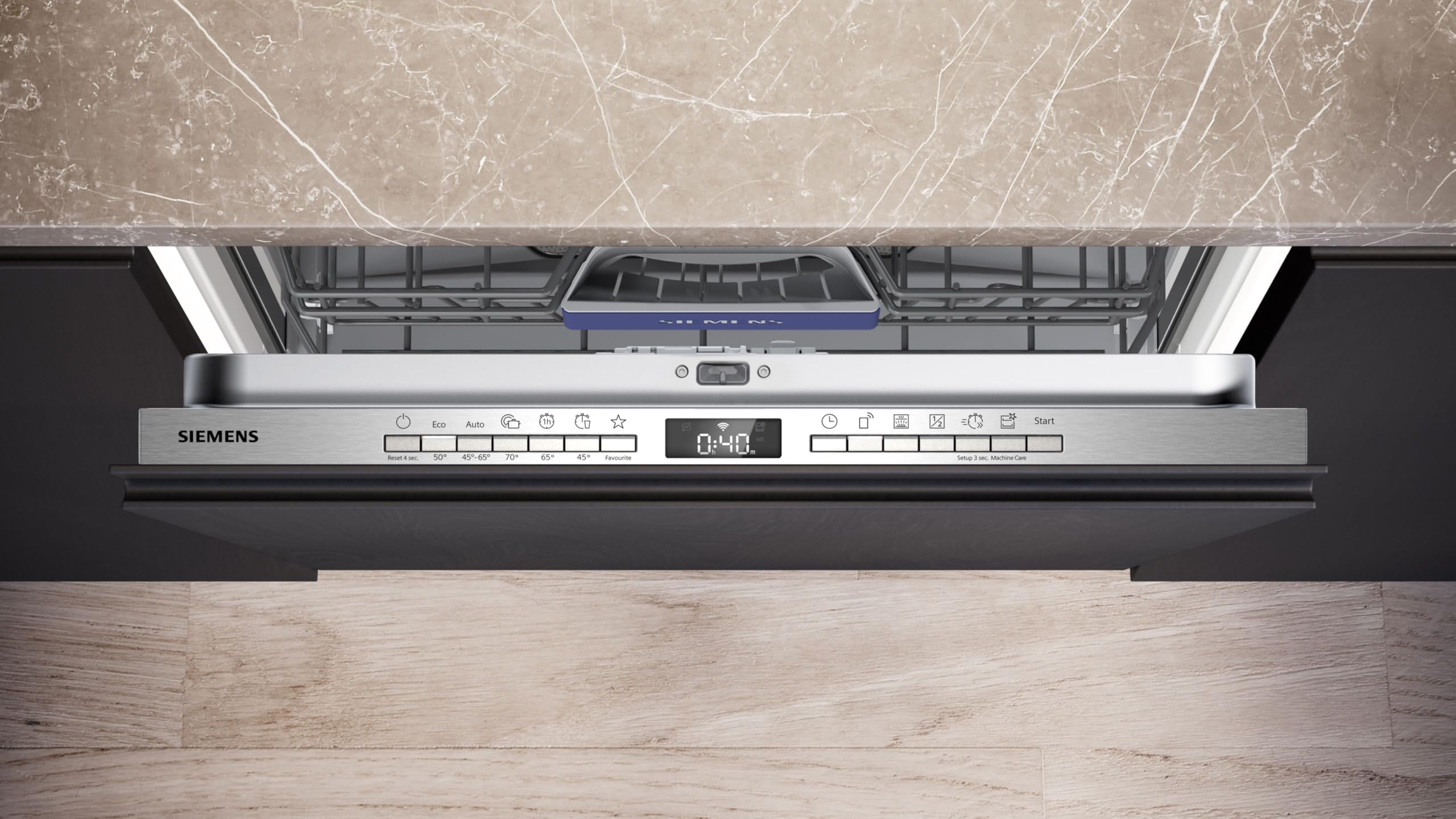 Siemens iQ300 SX63EX06VE Vollintegrierter Geschirrspüler 60 cm smartStart varioSpeed Plus