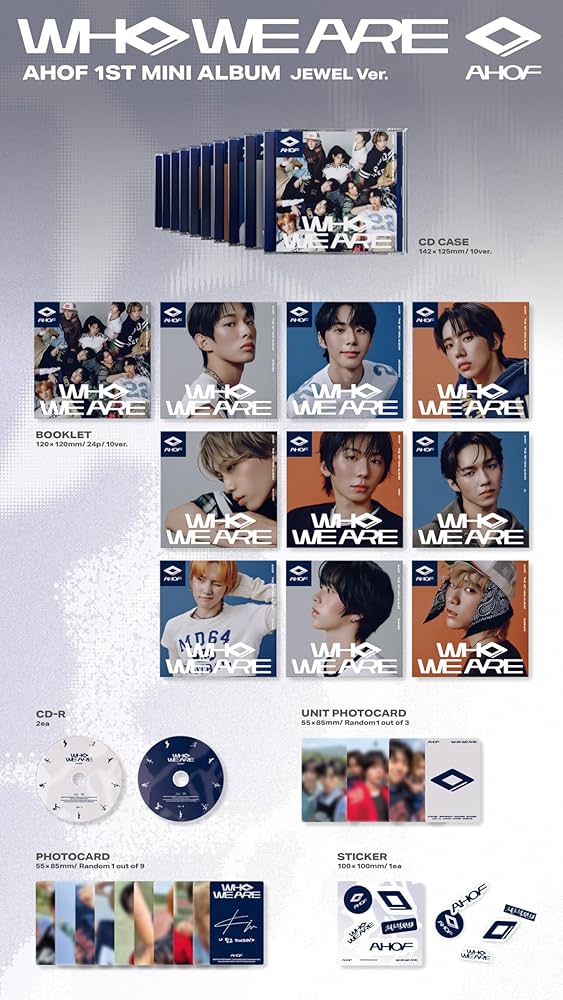 AHOF 1st MINI ALBUM WHO WE ARE 65枚セット AHOF - AHOF WHO WE ARE 1st Mini Album 3 Version Set