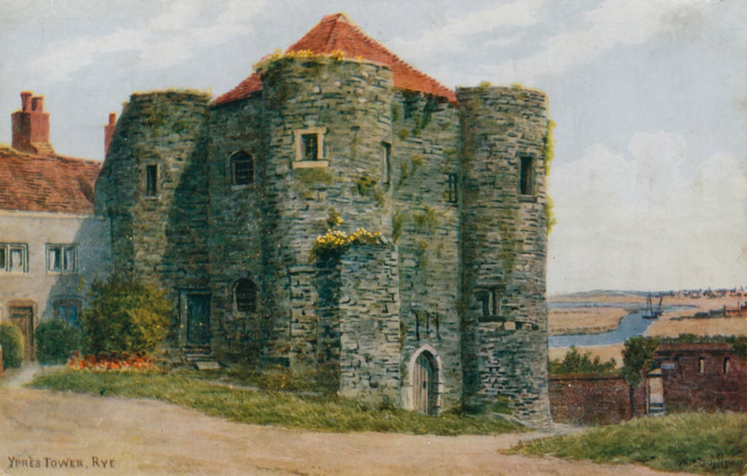ARTXLXXBN Famous Art Print Poster Vintage Wall Art Ypres Tower Rye by Alfred Robert Quinton Canvas Art Poster for Home Decor 60x90cm