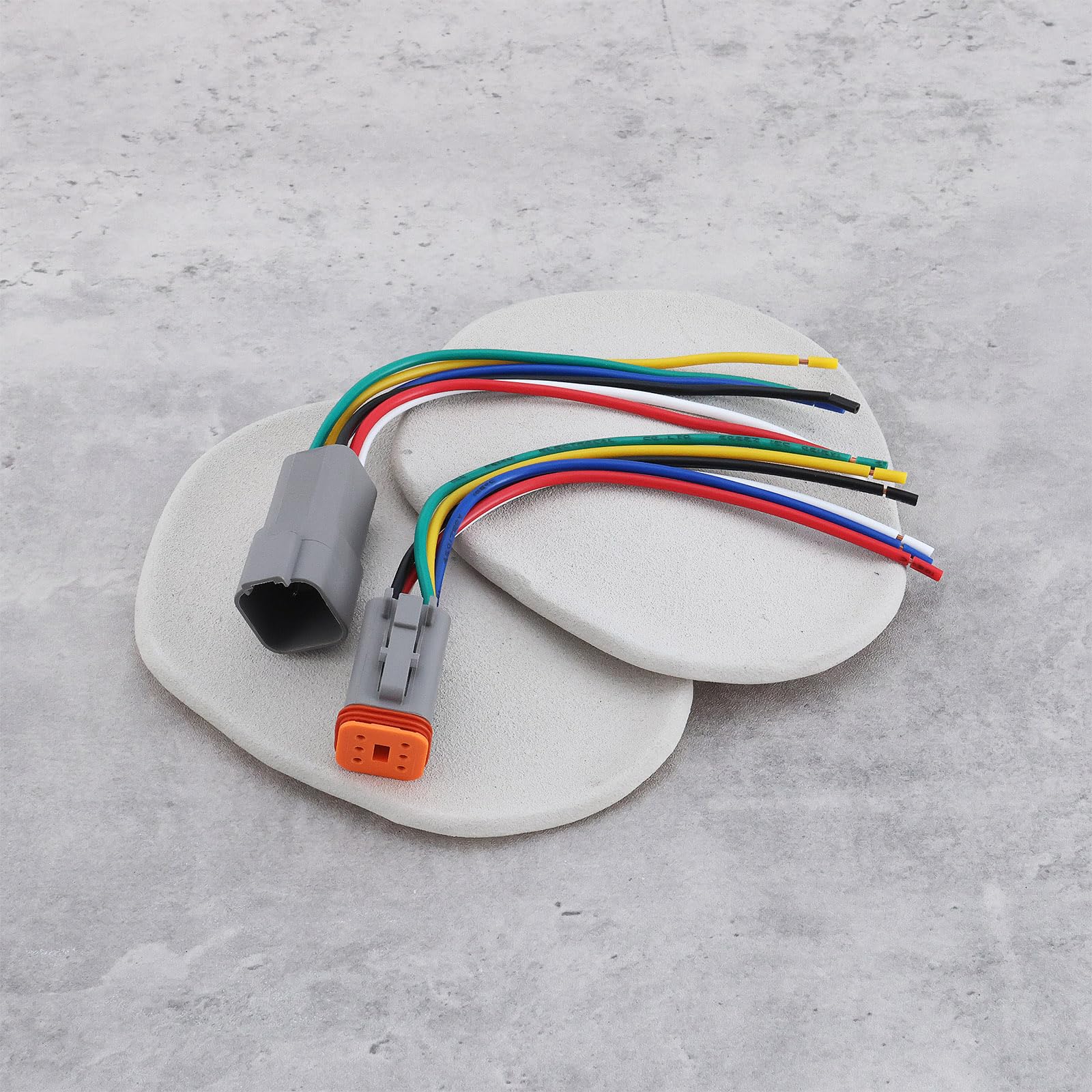 2 paia di connettori maschio femmina a 6 pin, 15 cm, compatibili con Deutsch DT per auto, camion, marina