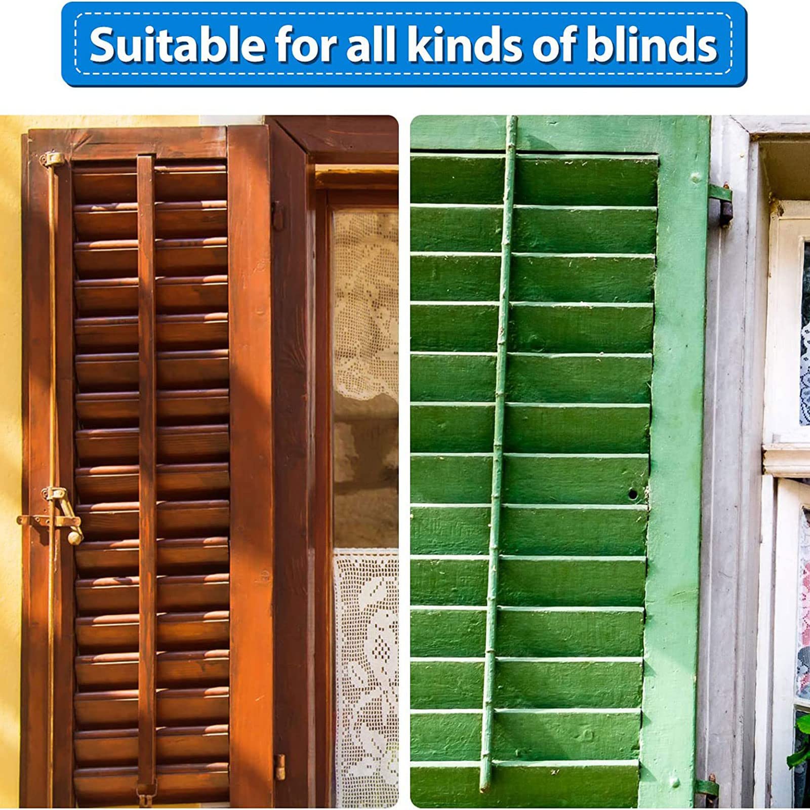 KAKASEA 20Pieces Shutter Replacement Pins Long Blind Shutter Repair Pins Give Louvers New-Life