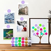 Vista 83 de PARLAIM 6 Rolls 6000PCS 3/4" Round Circle Color-Code Dot Stickers, 6 Color Style Colorful Coding Label Sticker for Home Office Classroom