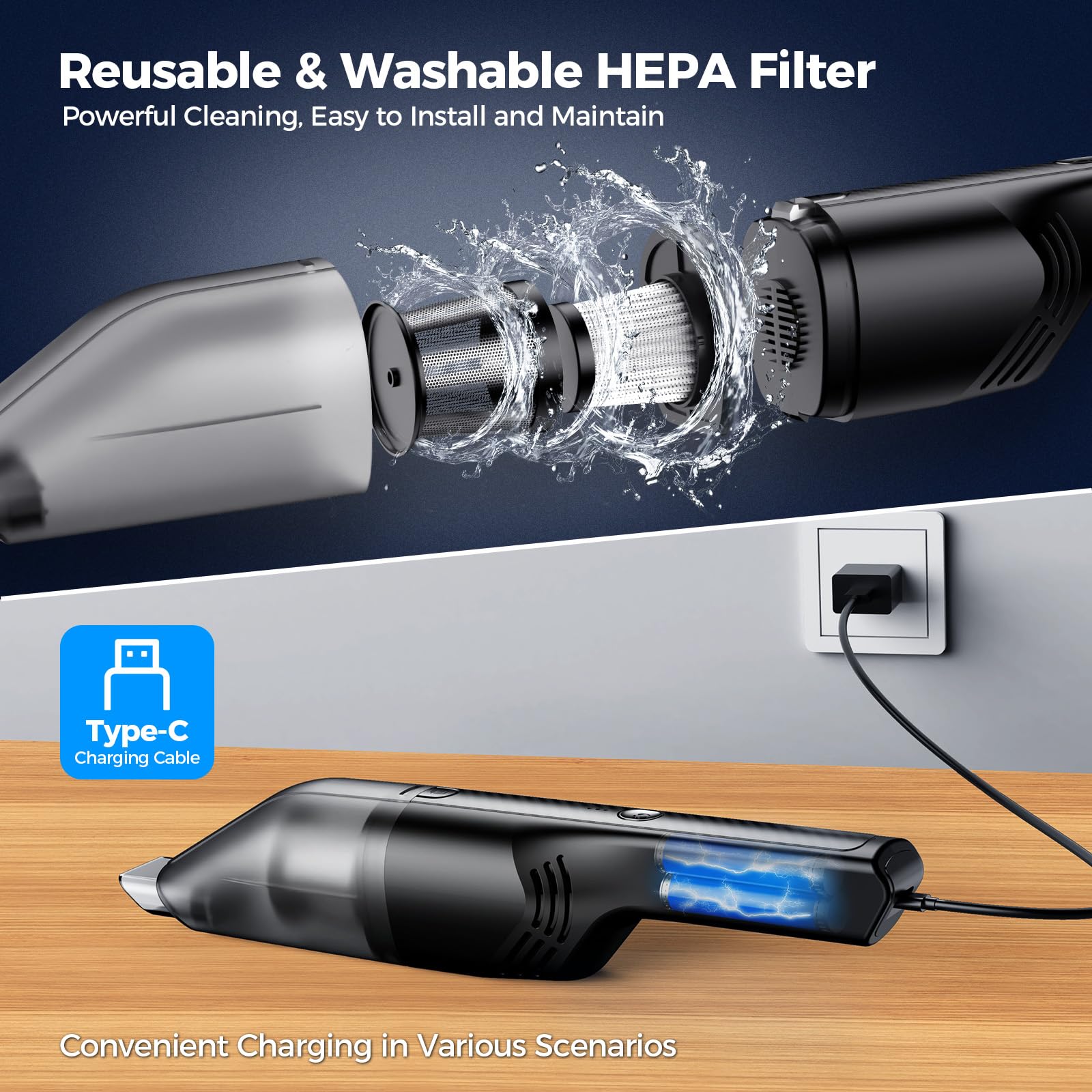 Handheld Vacuum Cordless - Product View