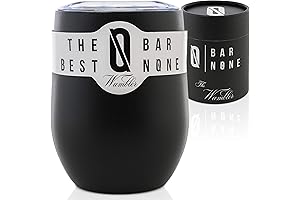 BAR NONE Wine Tumbler with Lid - The Ultimate Insulated Wine Glass