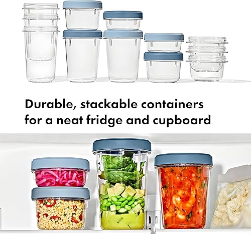 Miniatura 2 de OXO Good Grips Twist & Stack Contenedor  5 oz  Paquete de 3