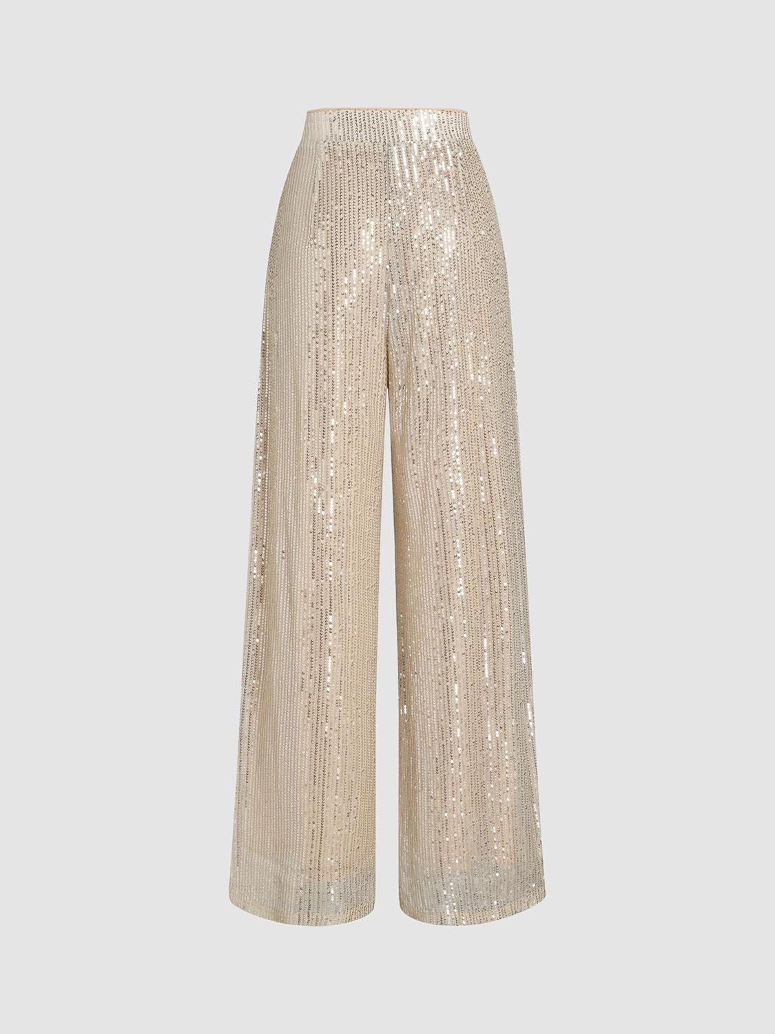 CIDER Sequins Mid Waist Straight Leg Trousers - Image 9