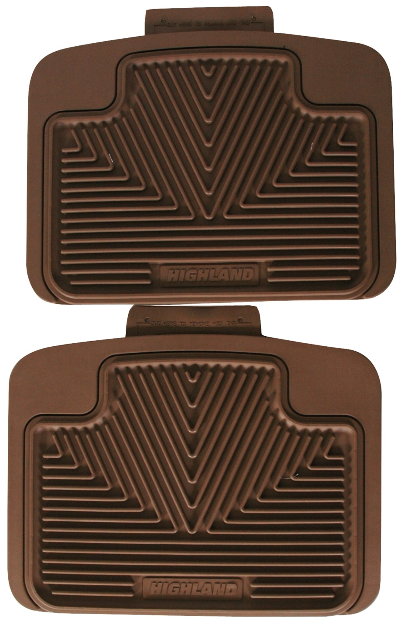 Highland 4403100 All-Weather Tan Back Seat Floor Mat