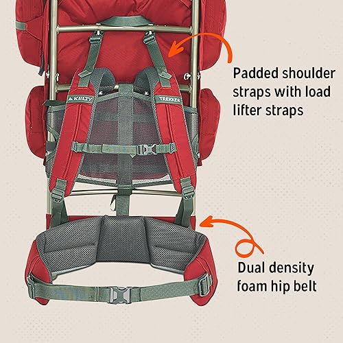 Miniatura 9 de Kelty Mochila Trekker 65, color rojo granate