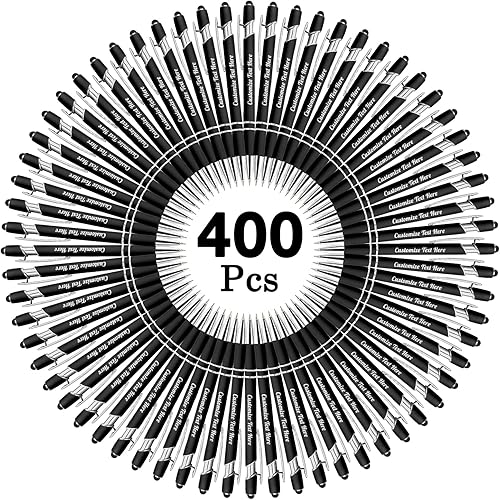 Miniatura 96 de Hasta 500 bolígrafos personalizados a granel con logotipo de mensaje de nombre comercial, bolígrafos grabados personalizados con lápiz óptico