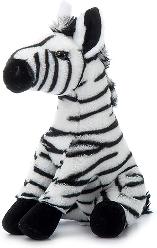 Miniatura 5 de The Petting Zoo Animal de peluche de cebra, regalos para niños, animales zoológicos salvajes Onez, juguete de peluche de cebra de 12.0in