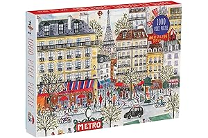 Galison Michael Storrings Jigsaw Puzzle of a Charming Paris Scene: 1000 Pieces of Fun