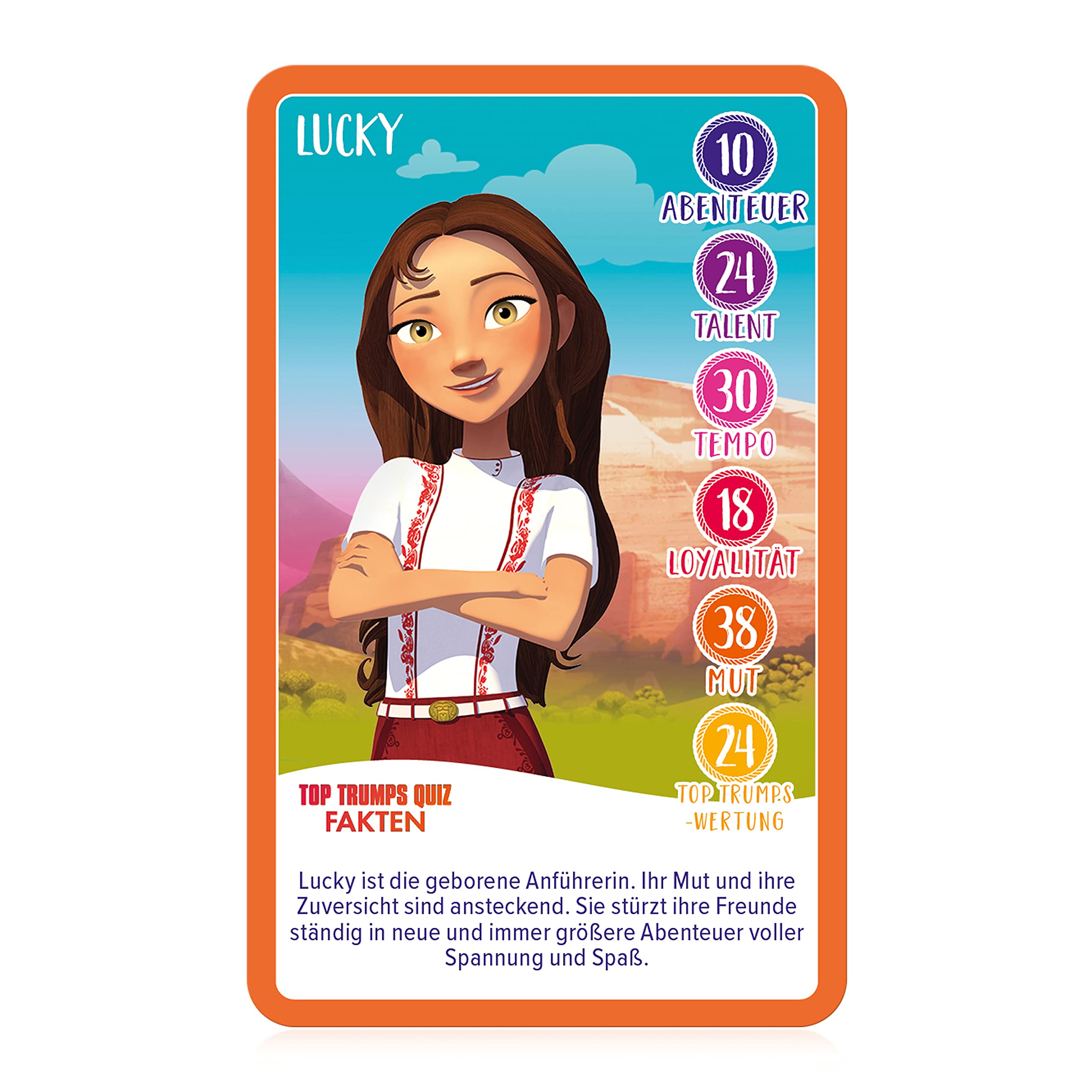 Winning Moves - TOP TRUMPS – Spirit – Il Gioco Di Carte Ufficiale, Sfida Con Lucky E I Suoi Amici, Gioco Da Tavolo In Tedesco Per Bambini Dai 6 Anni In Su