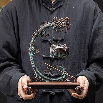 香炉 スティック/コーン/コイル香ドラゴン逆流線香立て 香炉 スティック/コーン/コイル香ドラゴン逆流線香立て