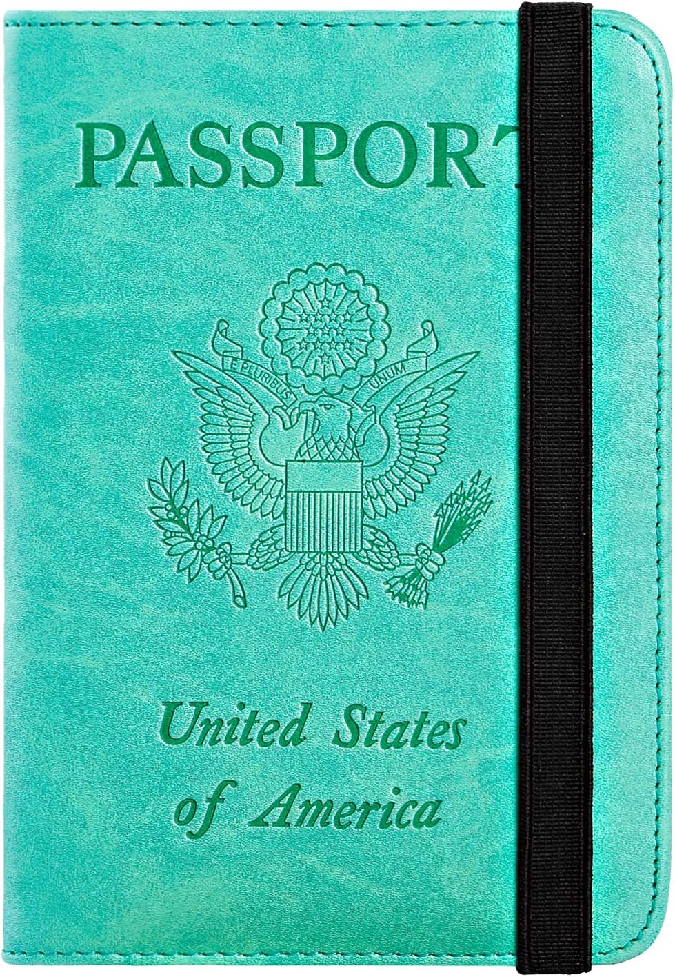 RFID Blocking Leather Cover Document Wallet Travel Accessory for Men and Women