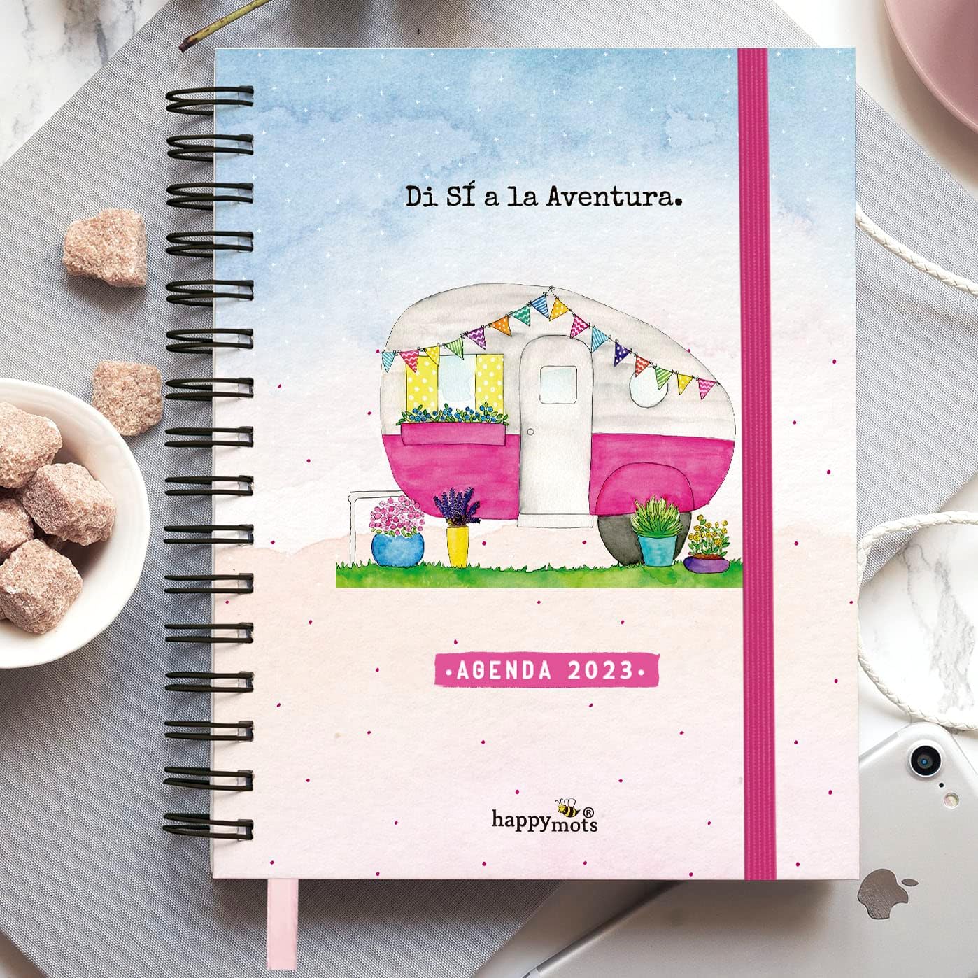 HappyMots 2023 Diary, Watercolour