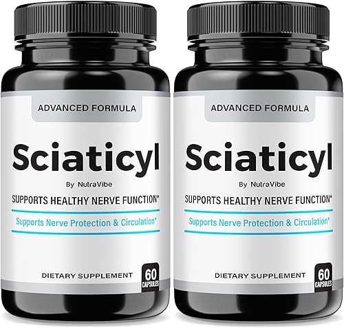 (2 unidades) Sciaticyl - Soporte nervioso premium con ingredientes naturales para comodidad nerviosa, señalización y equilibrio  Fórmula de apoyo