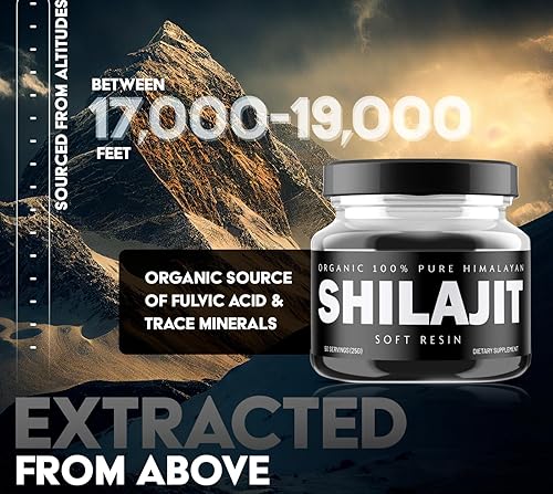 Miniatura 3 de The Rufila's Pure Himalayan Shilajit, Original Solid, Organic Source of Fulvic Acid &amp; Trace Minerals, Widely Used in Ayurveda with Measuring Spoon -