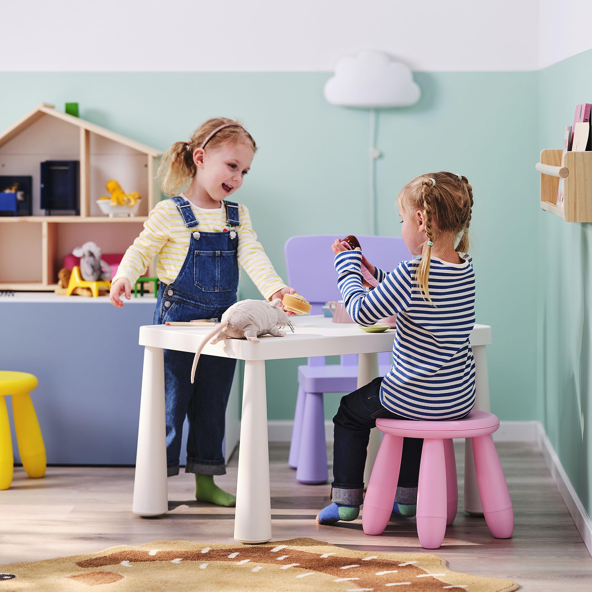 ProTuning MAMMUT Sgabello per bambini, interno/esterno/rosa