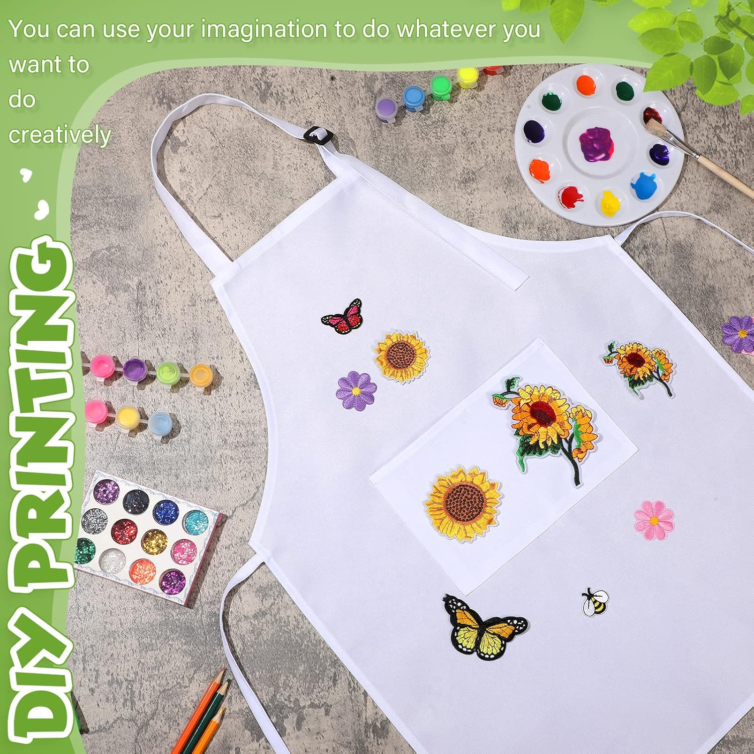 Handepo 25 Pcs Children Artists Aprons Adjustable Chef Apron Kids Painting Aprons for Cooking Kitchen Grilling Painting - Image 5