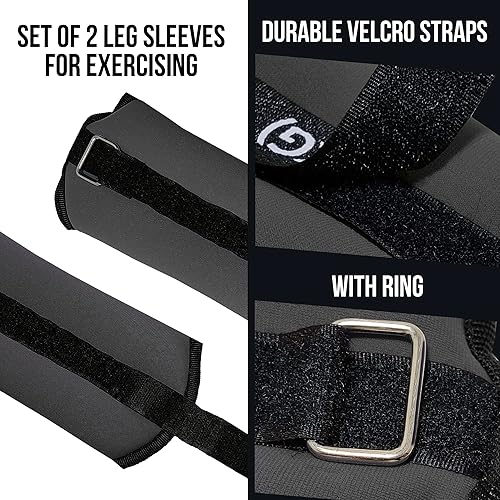 Miniatura 2 de FUXION - Pesas ajustables para tobillo de 1.52.02.5 libras, totalmente ajustables para tobillo, muñeca, brazo o pierna, para entrenamiento,