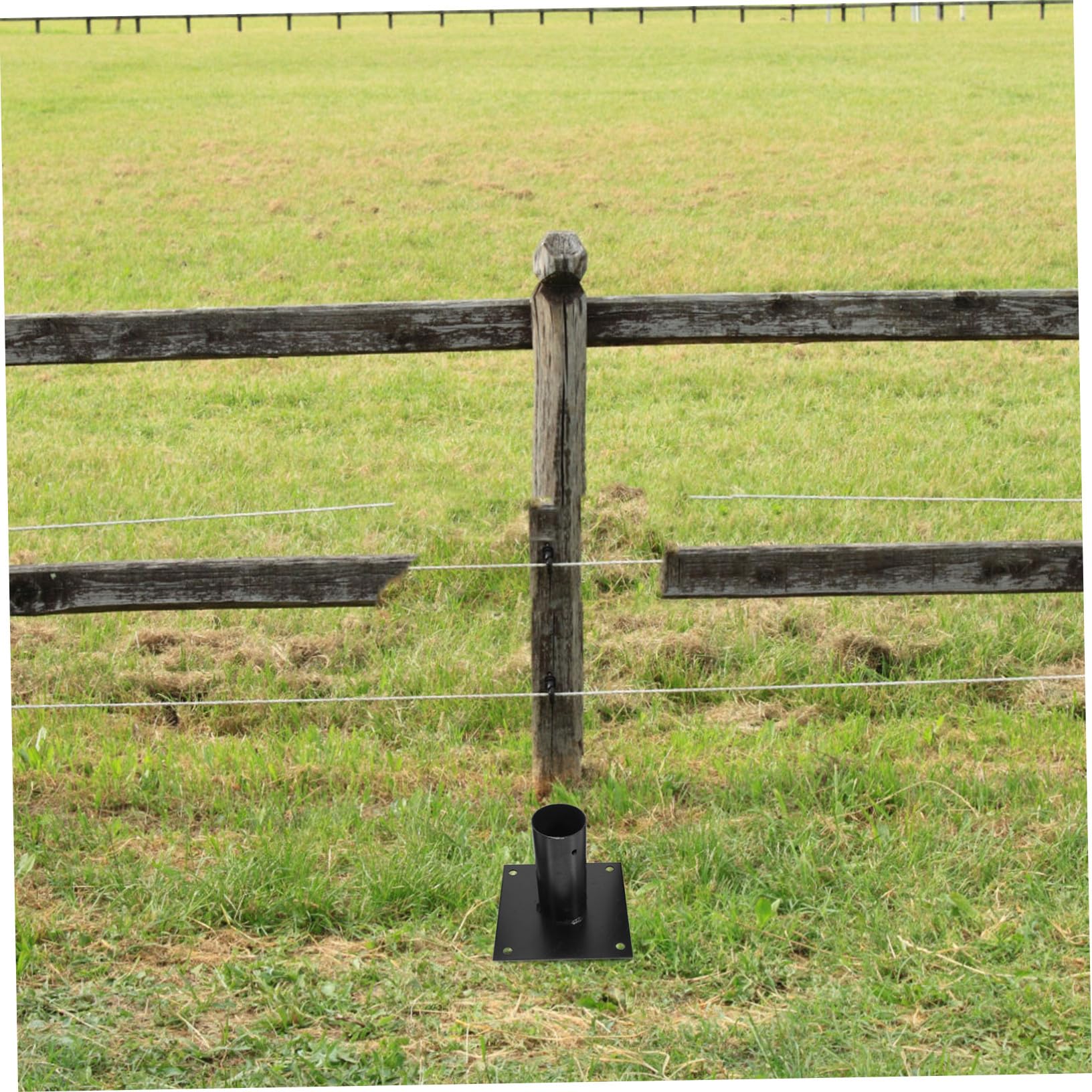 SUPVOX Support Poteau de Clôture Robuste Ancrage Fixation Facile Béton ou pour Réparation et Maintien des Poteaux de Boîte Aux Lettres