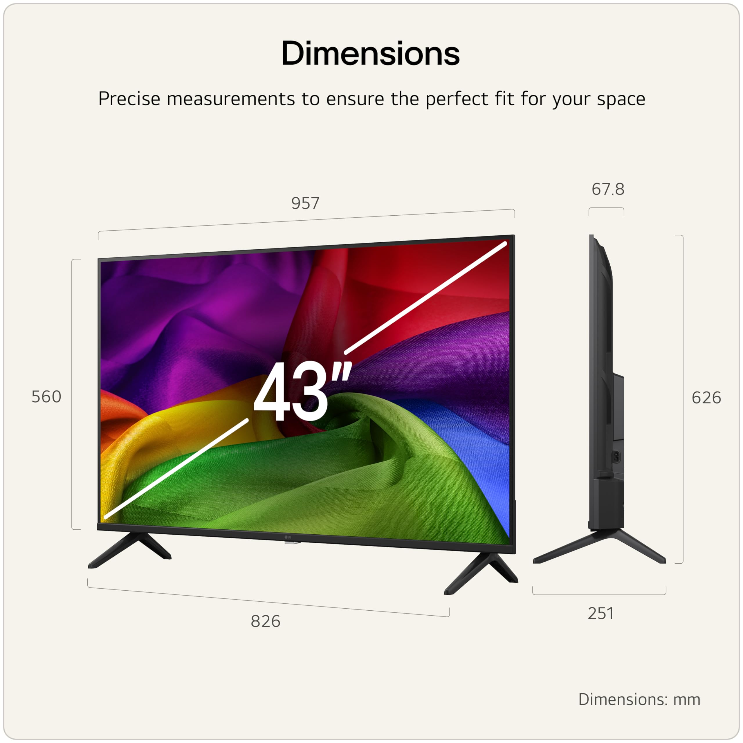 LG TV UHD AI 2026 | 43NU80 | 43'' (108cm)