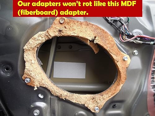 Exact Fit altavoz de agudos/adaptador de altavoz Spacer Anillos Para Chrysler, Dodge, & Jeep – 1.25" Cutout – sak064 _ _ _ _ _ _ _ _ _ _ 125 – 1 par