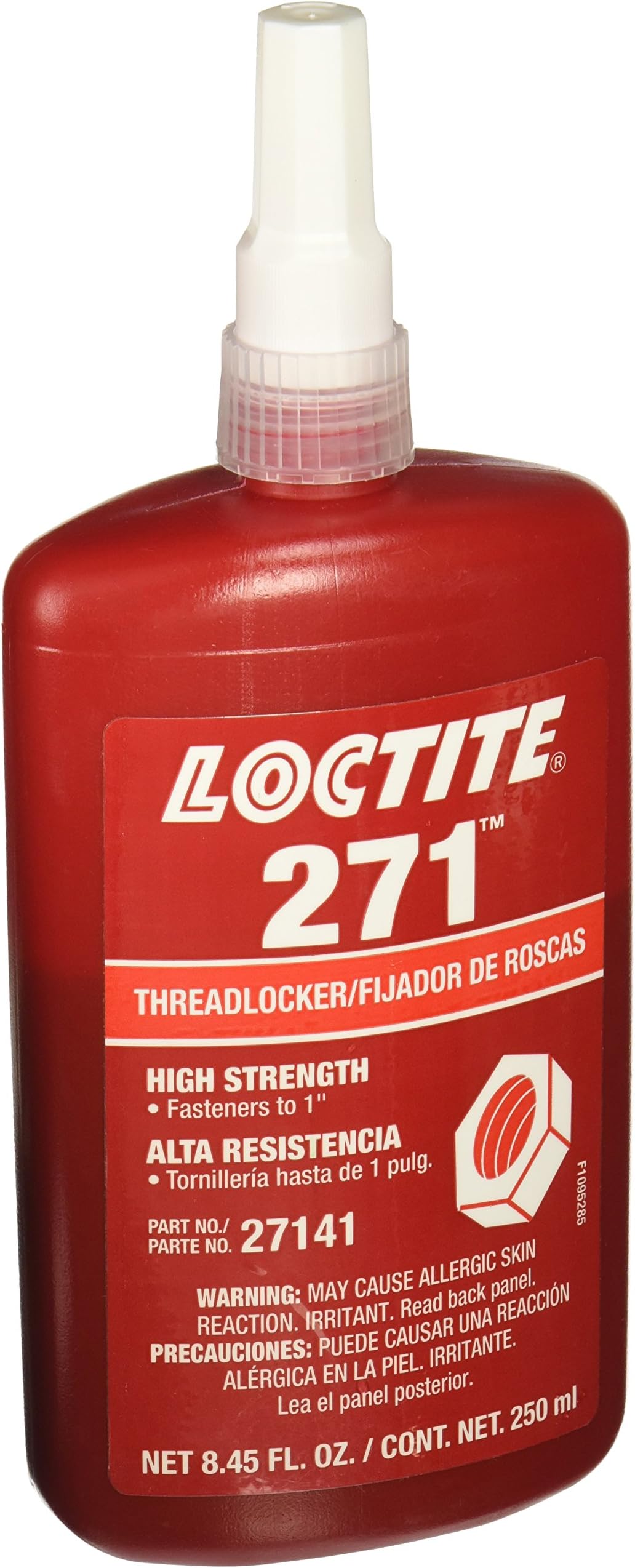 88441 271 Threadlockers, High Strength, 250 mL, 1 in Thread, Red