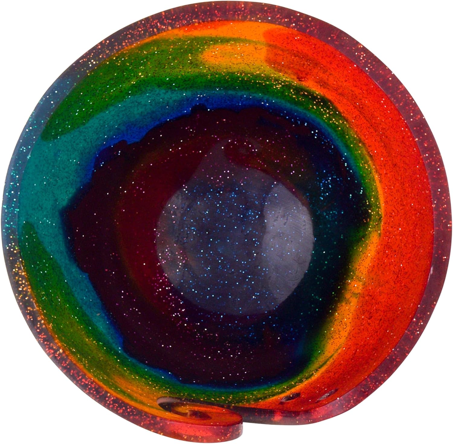 Handcrafted Resin Yarn Bowl, Knitting Resin Storage Bowl, Crochet Kit Organizer. (Rainbow)