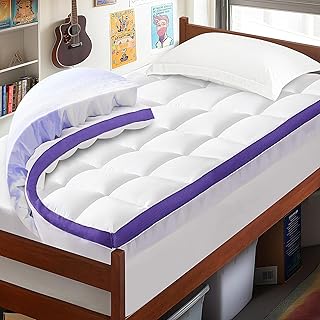 Dual Layer Memory Foam Twin XL Mattress Topper - 2 Inch...