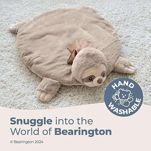 Miniatura 10 de Bearington Baby Dreamer - Tapete de juego para bebé, 30 x 30 pulgadas, manta de peluche de unicornio blanco y rosa