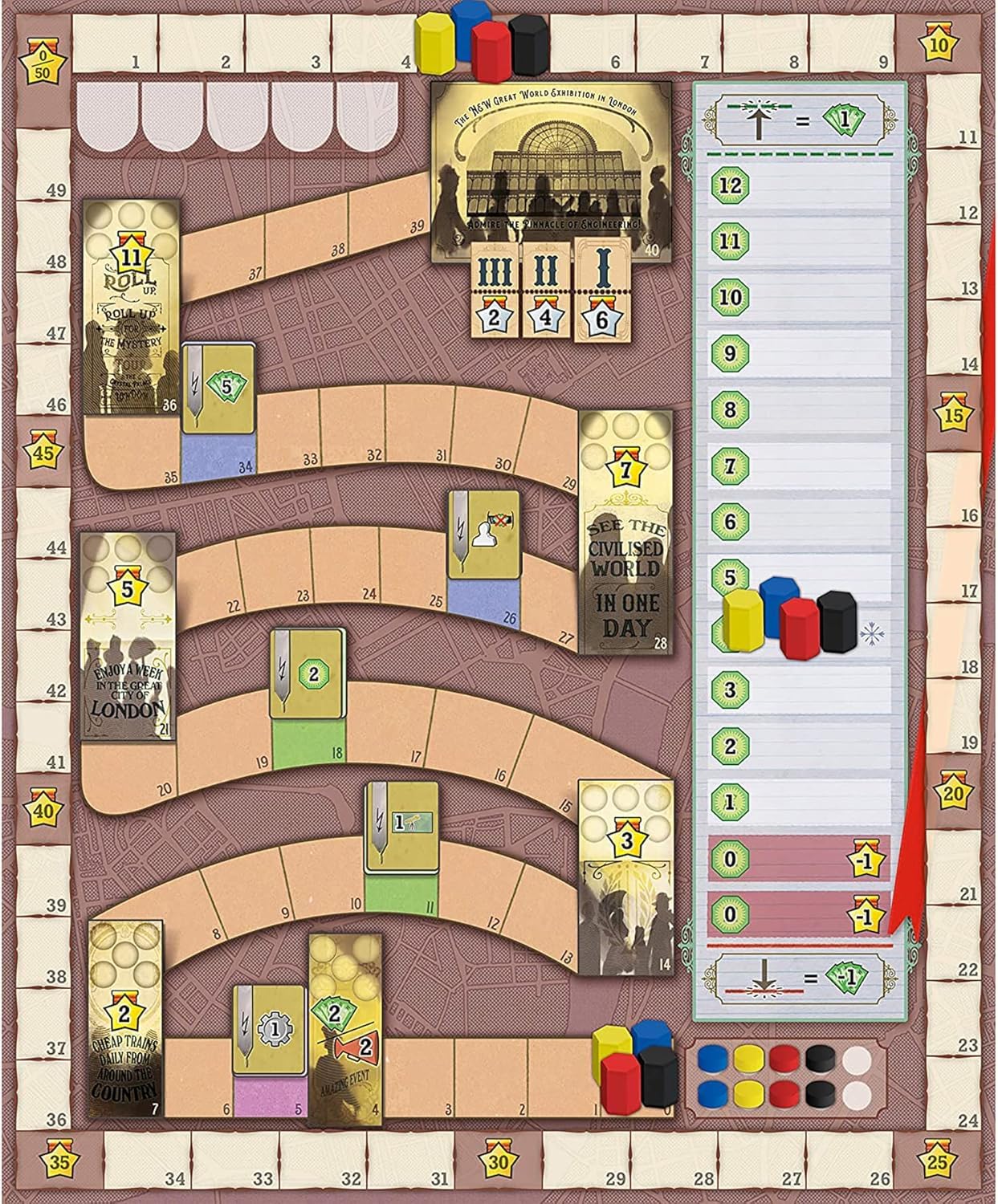 Capstone Games | Crystal Palace | Board Game | Base Game | 1 to 4 Players Ages 12+
