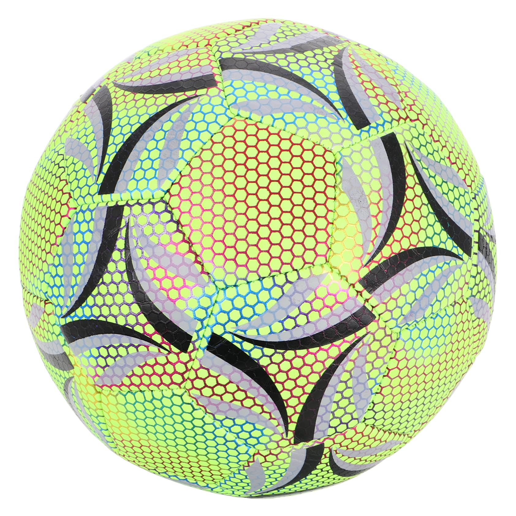 TOYANDONA Balón de Fútbol Nocturno Talla 5 PU para Entrenamiento y Partidos