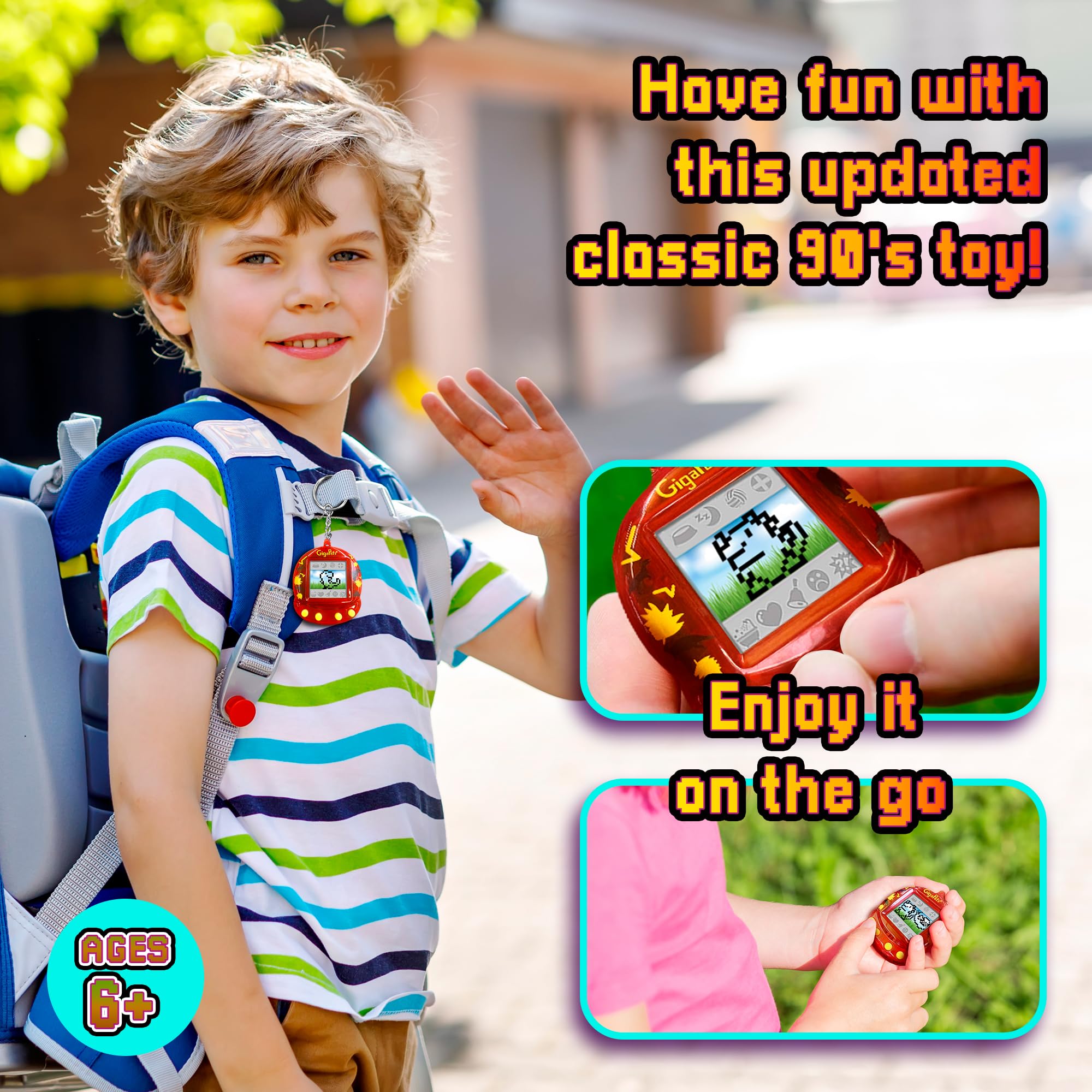 Giga Pets T-Rex Dinosaur Virtual Animal Pet Toy, Upgraded