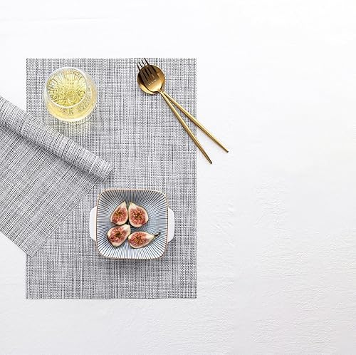 Miniatura 6 de LEXMORE PlaceMats - Juego de 12 manteles individuales tejidos de viniloplástico para mesa de cocina, interiorexterior, lavable, tapete lavable para