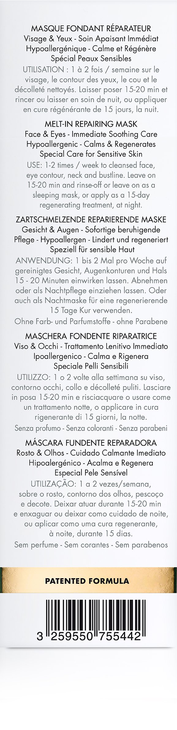 EISENBERG Masque Fondant Réparateur, 75 ml
