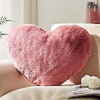 Vista 18 de YRXRUS Almohadas de corazón, almohada en forma de corazón, almohada blanca con forma de corazón para regalos, almohadas con forma para ella, niños