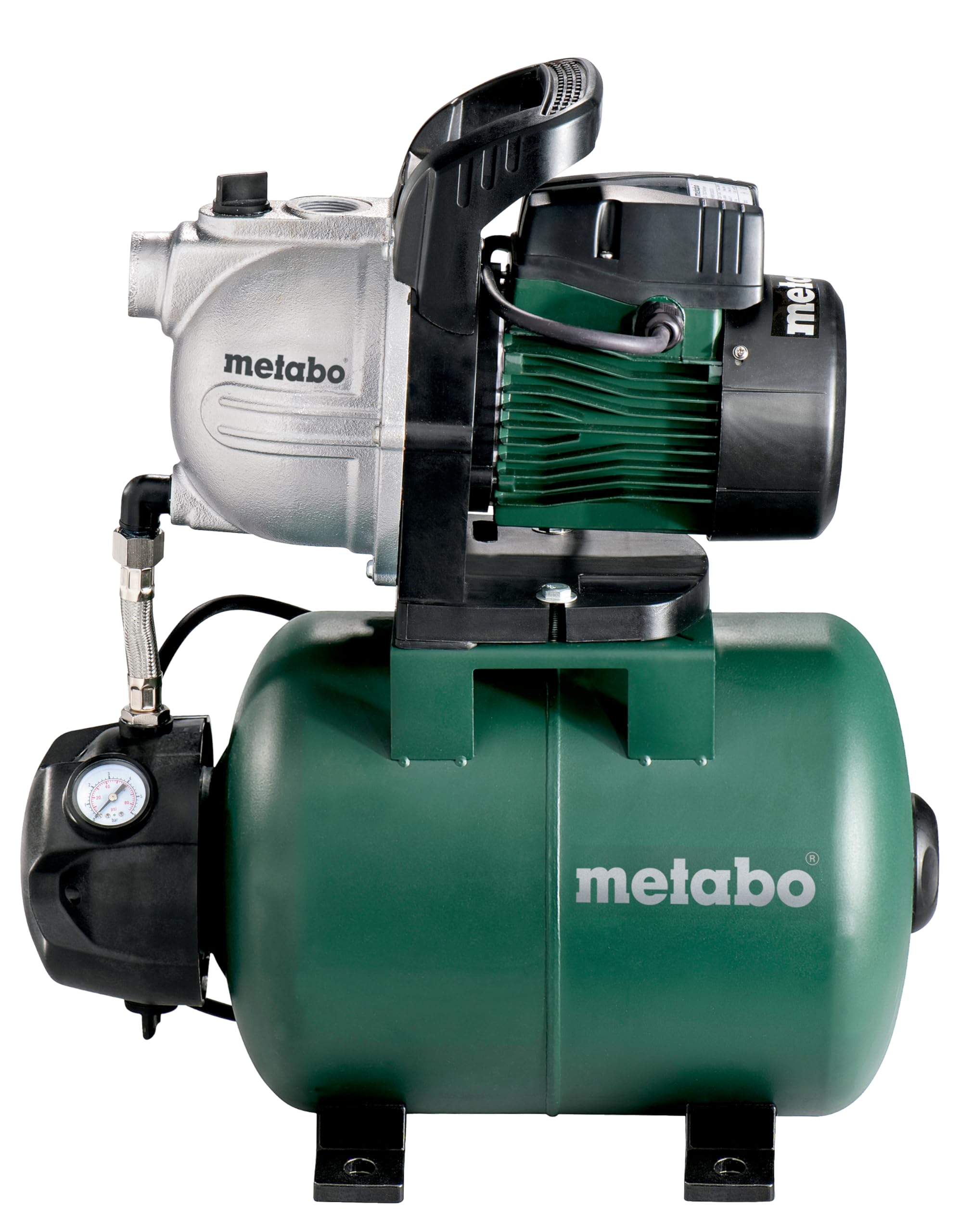 Metabo Acquedotto domestico HWW 4000/25 G (600971000), Ingresso nominale: 1100 W, Portata massima: 4000 l/h, Altezza massima di consegna: 46 m