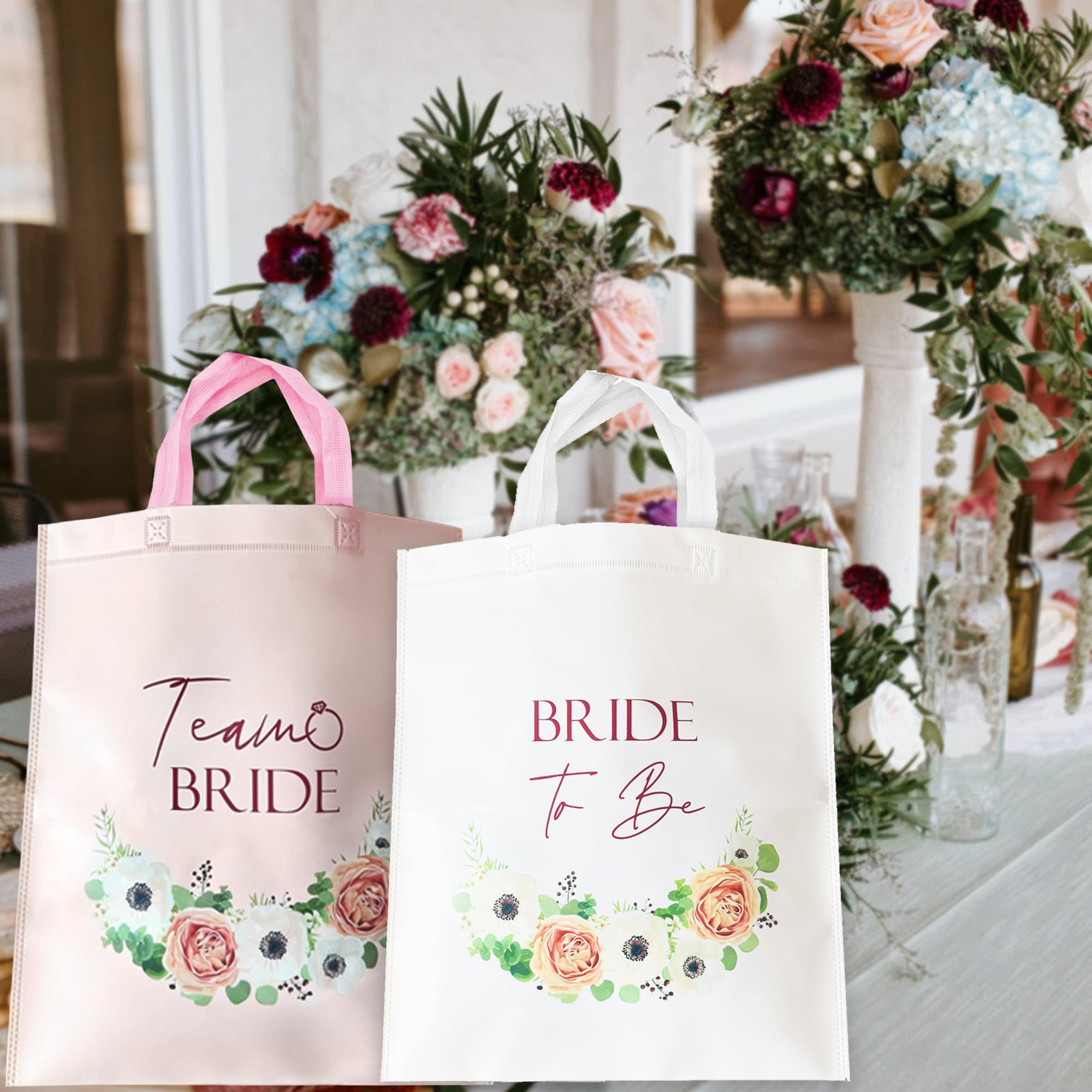 Blue Planet Fancy Dress 13 Floral Hen Party Bags 40x32cm - Main Image