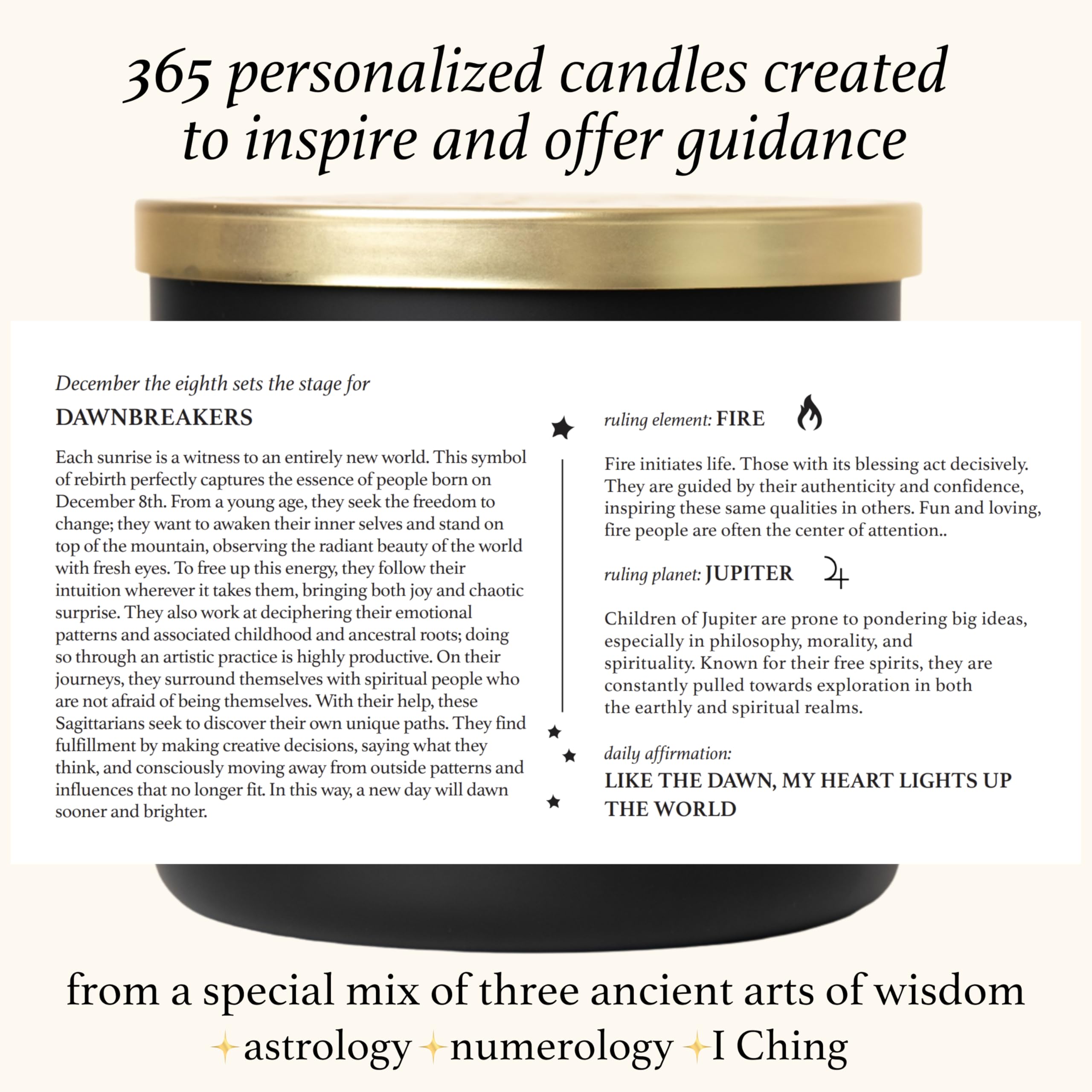 June 28th Personalized Zodiac Candle | Inspirational Astrology Reading and Daily Affirmation for Your Birthdate | Handmade Cancer Candles | Astrology Birthday Gifts for Women